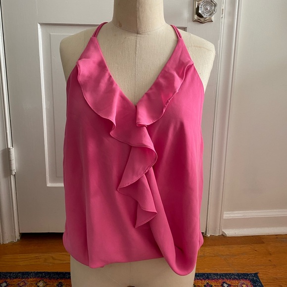 Pink ruffled top - Picture 1 of 4